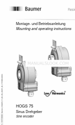 Baumer HUBNER BERLIN Low Harmonics HOGS 75 Instrucciones de montaje y funcionamiento