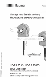 Baumer HUBNER BERLIN Low Harmonics HOGS 75 Instrucciones de montaje y funcionamiento