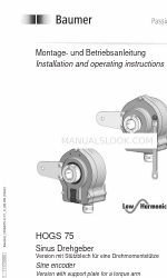 Baumer HUBNER BERLIN Low Harmonics HOGS 75 Instrukcja instalacji i obsługi