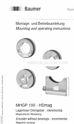 Baumer HUBNER BERLIN MHGE 100-HDmag Instructions de montage et d'utilisation