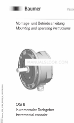 Baumer HUBNER BERLIN OG 8 설치 및 작동 지침