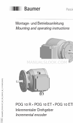 Baumer HUBNER BERLIN POG 10 R Instrucciones de montaje y funcionamiento