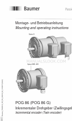 Baumer Hubner Berlin POG 86E Instrukcja montażu i obsługi