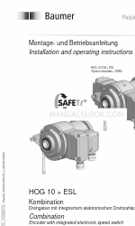 Baumer HUBNER BERLIN SAFETY HOG 10 + ESL Installation And Operating Instructions Manual