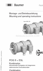 Baumer HUBNER BERLIN SAFETY POG 90 + ESL 90 Инструкции по монтажу и эксплуатации