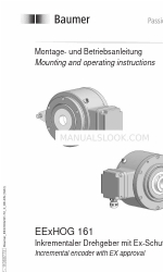 Baumer Hubner EExHOG 161 Інструкція з монтажу та експлуатації