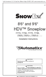 Douglas Dynamics SnowEx HDV 77770 설치 지침 매뉴얼