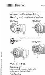 Baumer Hubner HOG 11 + FSL Mounting And Operating Instructions