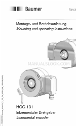 Baumer Hubner HOG 131 Instrukcja montażu i obsługi