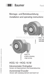 Baumer Hubner HOG 16 Instrukcja instalacji i obsługi