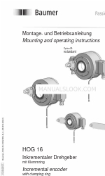 Baumer Hubner HOG 16 Instrukcja montażu i obsługi