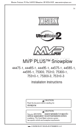 Douglas Dynamics WESTERN MVP PLUS 44595-1 Manual de instruções de instalação