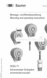 Baumer Hubner HOG 71 Mounting And Operating Instructions