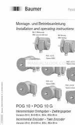 Baumer HUBNER POG 10 Series Manuale di installazione e istruzioni per l'uso