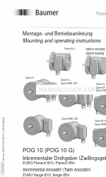 Baumer HUBNER POG 10 Series Istruzioni per il montaggio e il funzionamento
