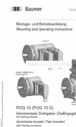 Baumer HUBNER POG 10 Series Istruzioni per il montaggio e il funzionamento