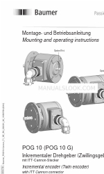 Baumer HUBNER POG 10 Series Istruzioni per il montaggio e il funzionamento