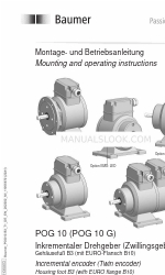 Baumer HUBNER POG 10 Series Istruzioni per il montaggio e il funzionamento