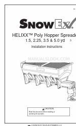 Douglas Dynamics SnowEx HELIXX 1.5 yd3 Manuale di istruzioni per l'installazione