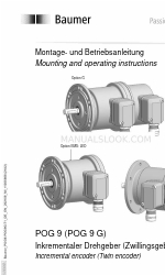Baumer Hubner POG 9 G Інструкція з монтажу та експлуатації