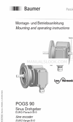 Baumer HUBNER POGS 90Si Istruzioni per il montaggio e il funzionamento