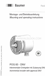 Baumer POG 83-DNV Mounting And Operating Instructions