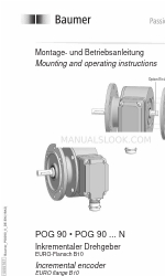 Baumer POG 90 N Series Instructions de montage et d'utilisation