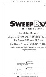 Douglas Dynamics SweepEx Pro-Broom SPB-720 Instrukcja obsługi i instrukcja instalacji