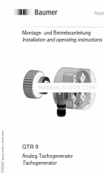 Baumer GTR9.16L/440 Installation And Operating Instructions Manual