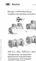 Baumer Hubner Berlin TDPZ 0,2+ESL Manuel d'installation et d'utilisation