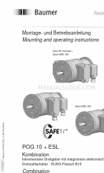 Baumer HUBNER POG 10 + ESL Instructions de montage et d'utilisation