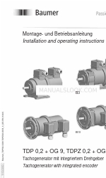 Baumer Hubner TDP 0,2 + OG 9 Manuale di installazione e istruzioni per l'uso