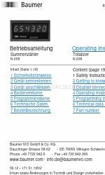 Baumer N 208 Instrukcja obsługi