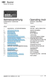 Baumer TA200 Gebruiksaanwijzing