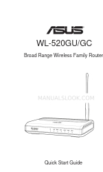 Asus WL 520GU - Wireless Router Краткое руководство по эксплуатации