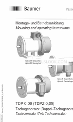 Baumer Hubner Berlin TDP 0.09 Інструкція з монтажу