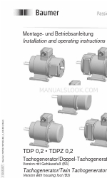 Baumer Hubner Berlin TDP0,2LS-5 Manual de instruções de instalação e funcionamento