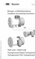 Baumer Hubner Berlin TDPZ 0.09 Instrucciones de instalación y funcionamiento