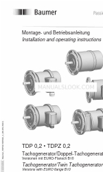 Baumer HUBNER TDP 0,2 Series Manual de instruções de instalação e funcionamento