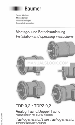 Baumer HUBNER TDP 0,2 Series Manual de instruções de instalação e funcionamento