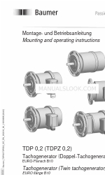 Baumer HUBNER TDP0,2E LS-4 0099004030 Montage- und Betriebsanleitung