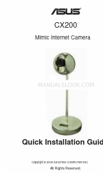 Asus Mimic Internet Camera CX200 Instrukcja szybkiej instalacji