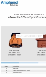 Amphenol ePower-lite C10-738985-2XP2 ケーブル組立作業手順書