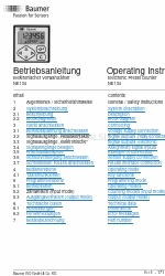 Baumer NE134 Operating Instructions Manual