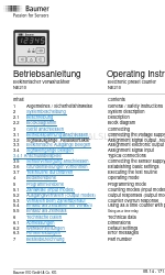 Baumer NE210 Operating Instructions Manual