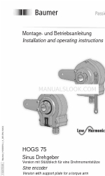 Baumer HOGS 75 K Installation And Operating Instructions Manual