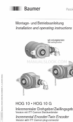 Baumer HUBNER BERLIN HOG 10 Manual de instruções de instalação e funcionamento