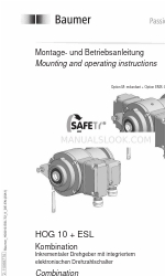 Baumer HUBNER BERLIN HOG 10 Instruções de montagem e de utilização