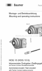 Baumer HUBNER BERLIN HOG 10 Instruções de montagem e de utilização