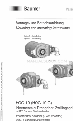 Baumer HUBNER BERLIN HOG 10 Instruções de montagem e de utilização